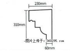 产品分解图型 - 檐口线，型号：SX311-YK-3，规格：230x310mm(3) - 邢台三象EPS建材 xt.sx311.cc